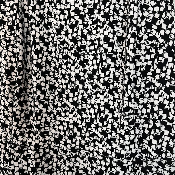 Anne Klein Midi Dress Black and White Size 6 - Picture 2 of 5